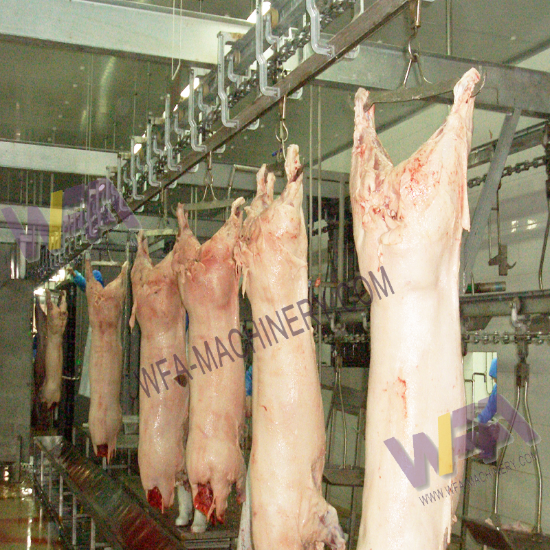 Abattoir Equipment Pig Carcass Dressing Double Track Slaughter Line