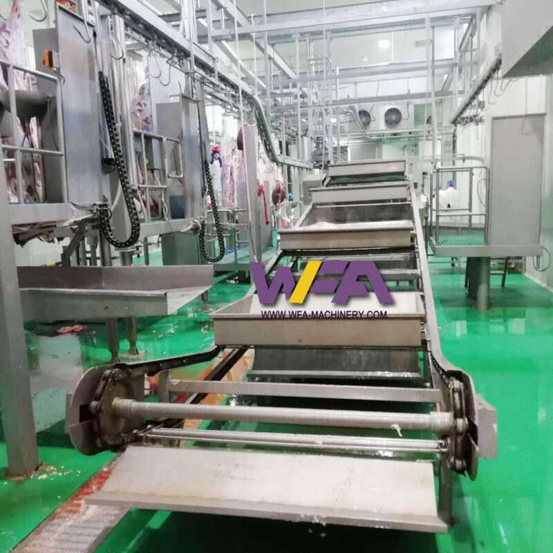 Cattle Slaughtering Machine Killing Floor Equipment of White Offal Synchronous Inspection System With Transportation WFA FC-CP05-S