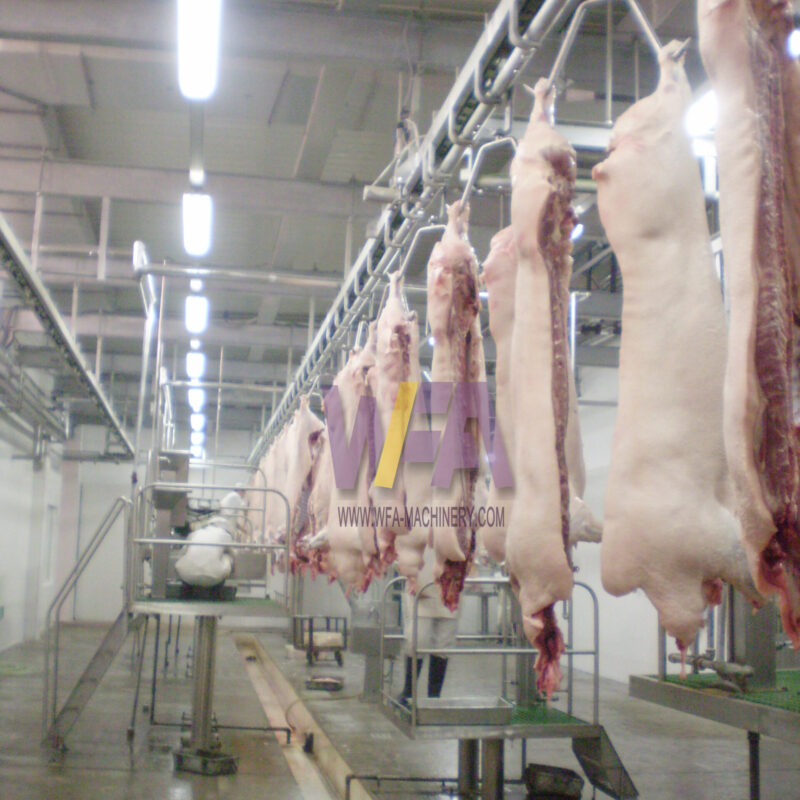 Pig Processing Plant Good Service Pork Slaughterhouse Equipment of Pig Carcass Processing Conveyor Rail WFA FP-P-01-II