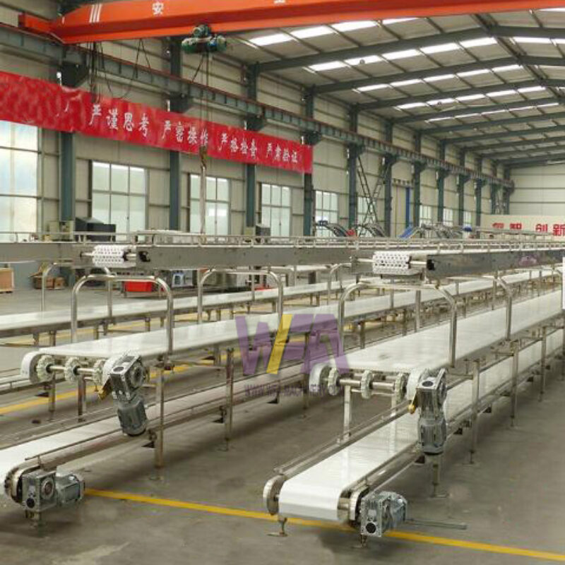 Slaughtering Equipment One Stop Service of Motorized Cutting Table Beef Abattoir Deboning & Trimming Multilayer Automatic Belt Conveyor WFA