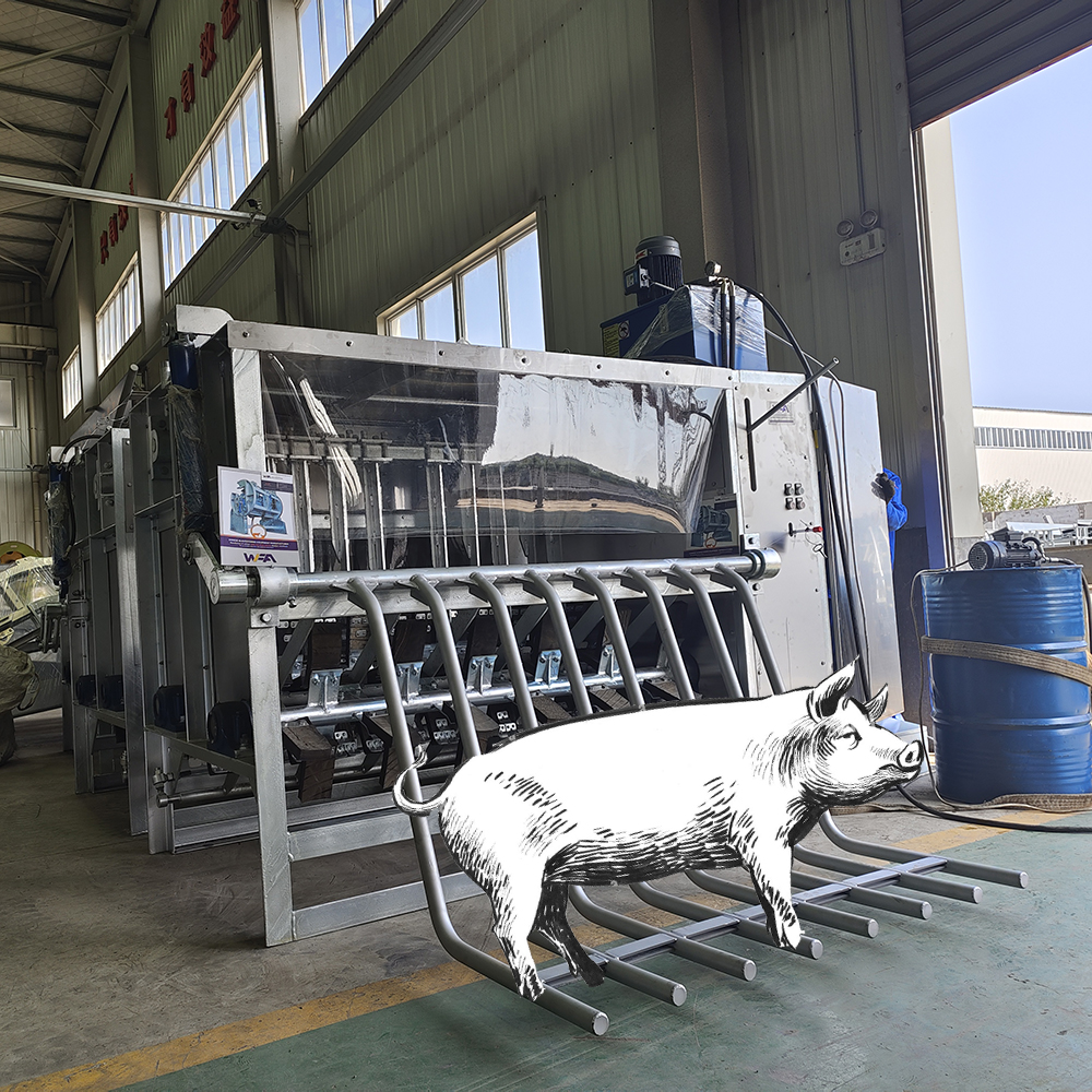 Factory Direct Slaughter House Equipment 100 Heads Per Hour De-hairing Machine For Pig Slaughterhouse