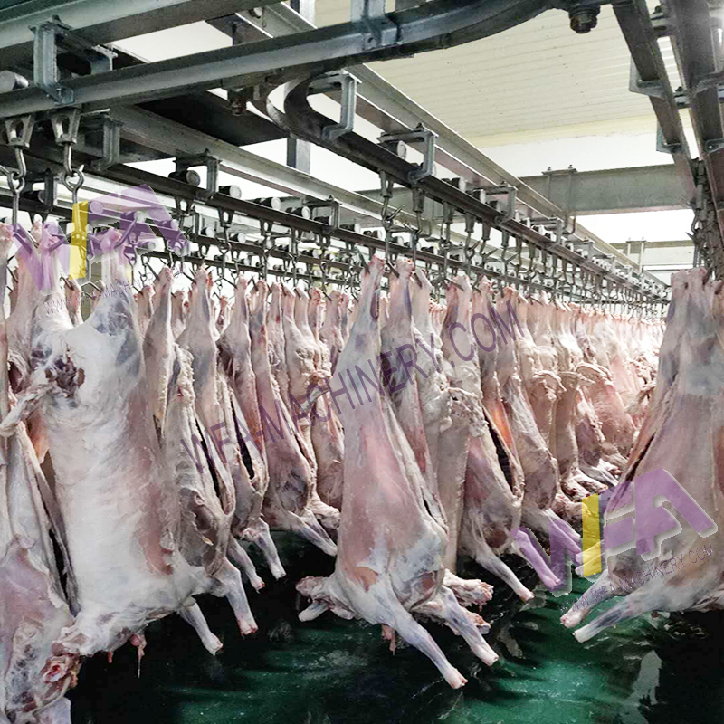 sheep Slaughterhouse Carcass Transportation store Convey Rail Livestock Abattoir