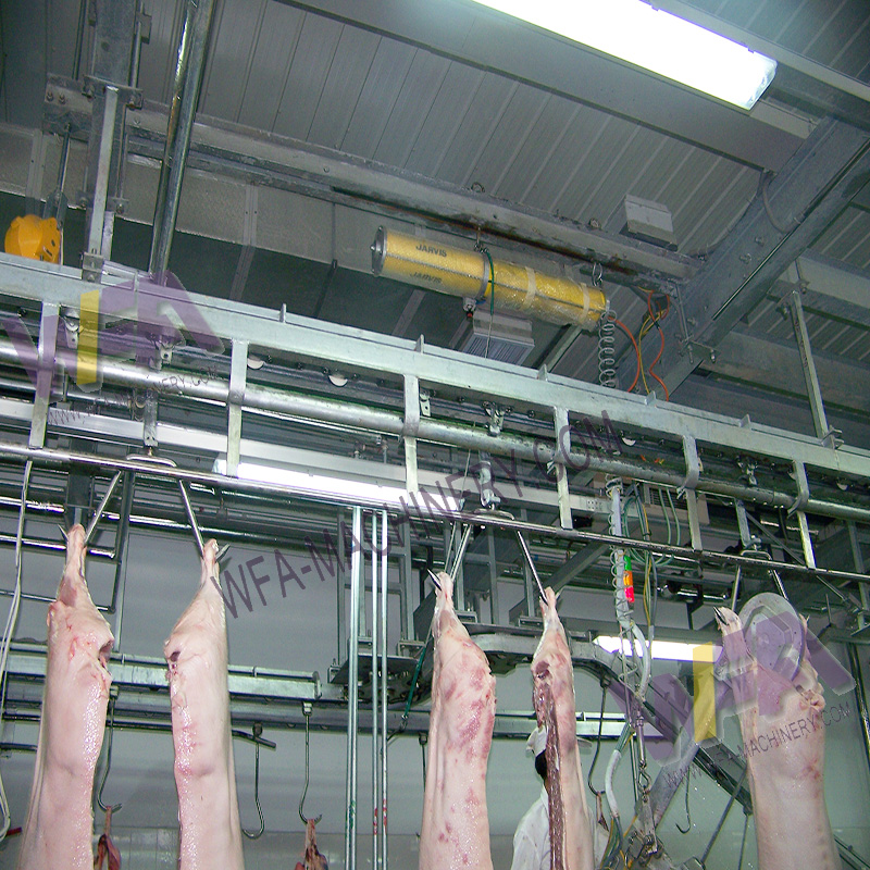 Butcher Equipment Pig Carcass Processing Tube Rail Slaughtering Machine 