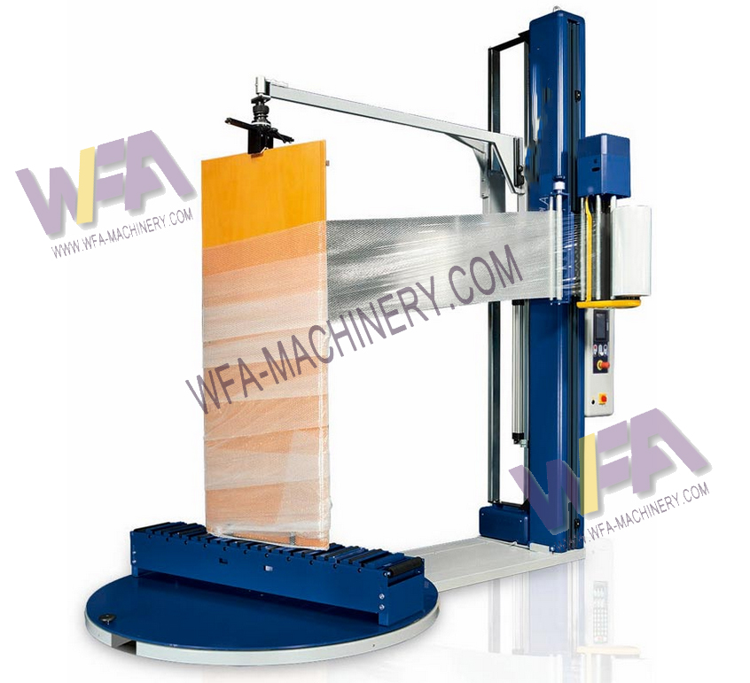 Livestock Abattoir Automatic Pallet Stretch Wrapping Machine Slaughter House Plant