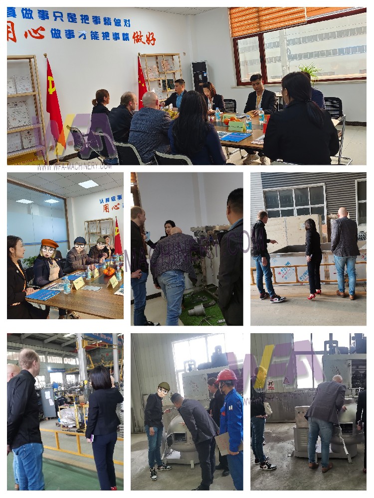 Senior buyers of slaughtering equipment from Europe visited WFA factory