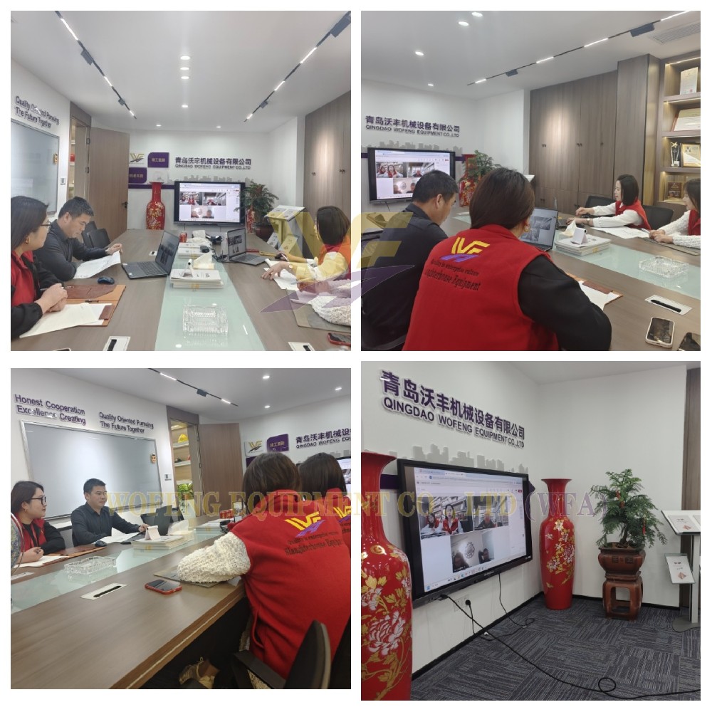Qingdao WoFeng Machinery Equipment Co., Ltd. Holds Video Conference with European Clients on New Slaughter Equipment Projects