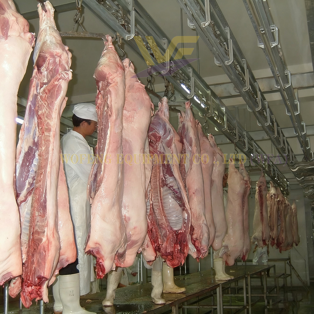 Abattoir Equipment Pig Carcass Dressing Double Track Slaughter Line