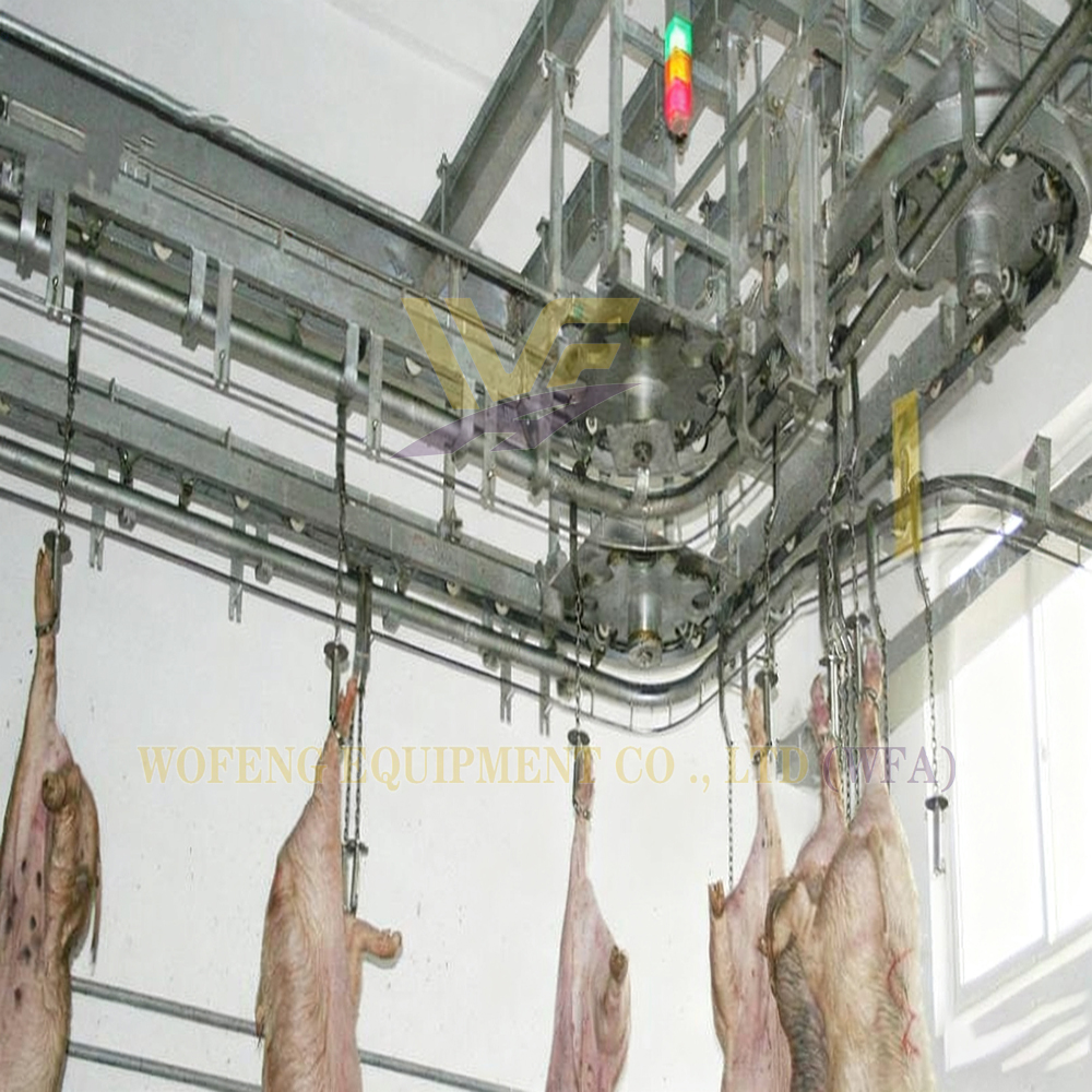 Butcher Equipment Hog Bleeding Conveyor Pig Slaughter House