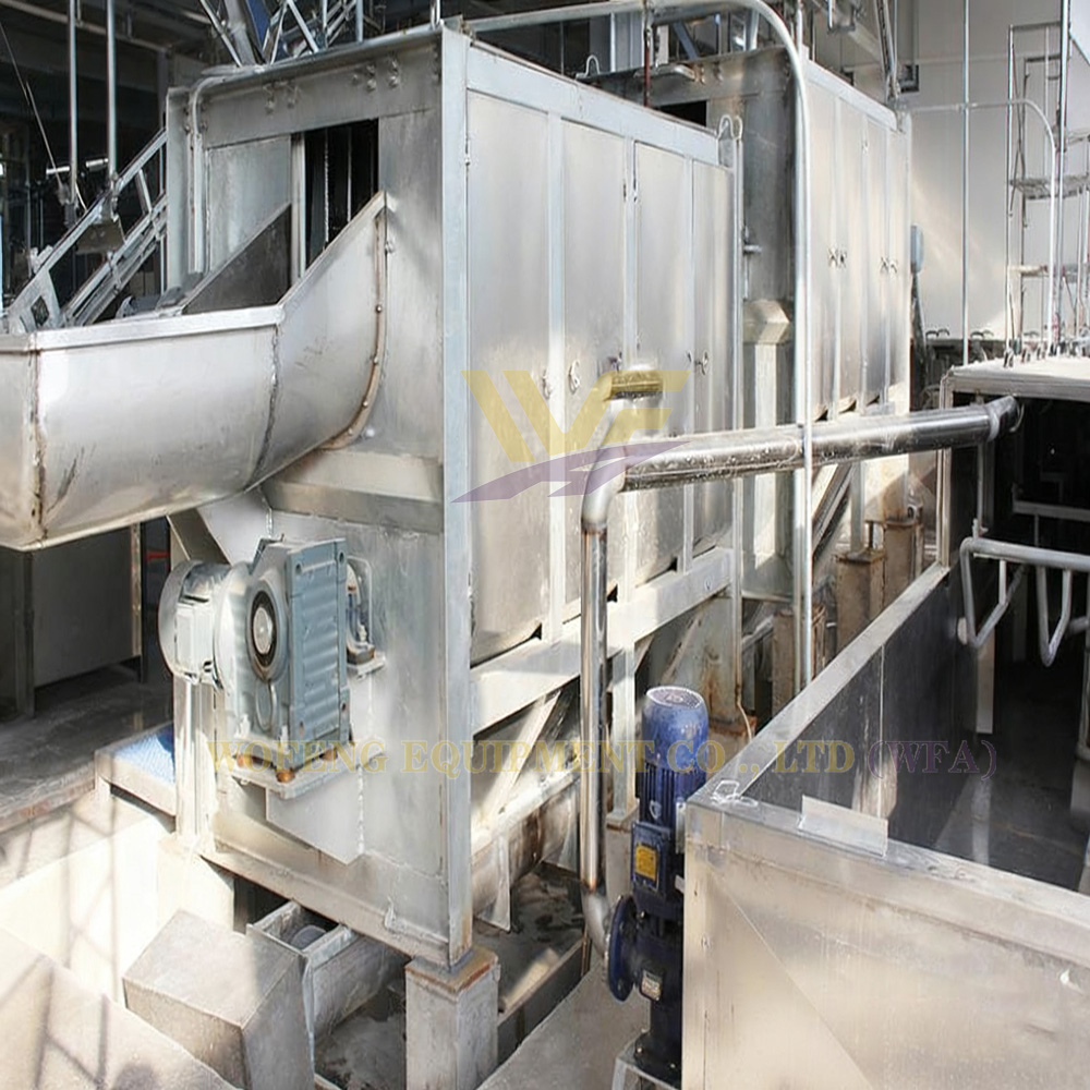 Butcher Equipment Pig Bipolar Linkage Spiral Dehairing Machine Slaughtering