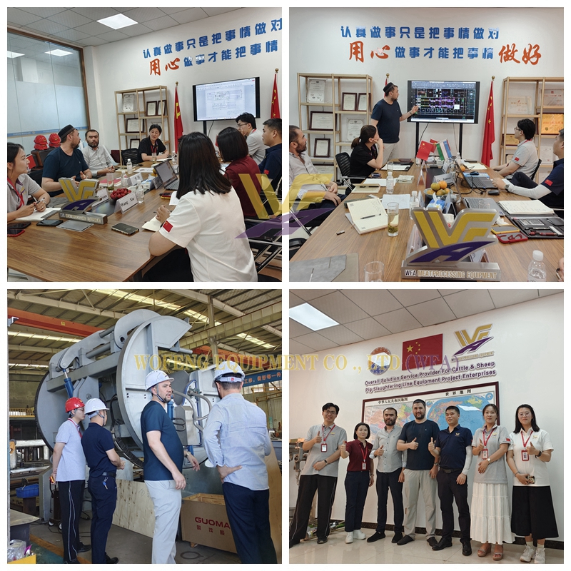 Uzbek Customer Visit WFA on Slaughterhouse Equipment